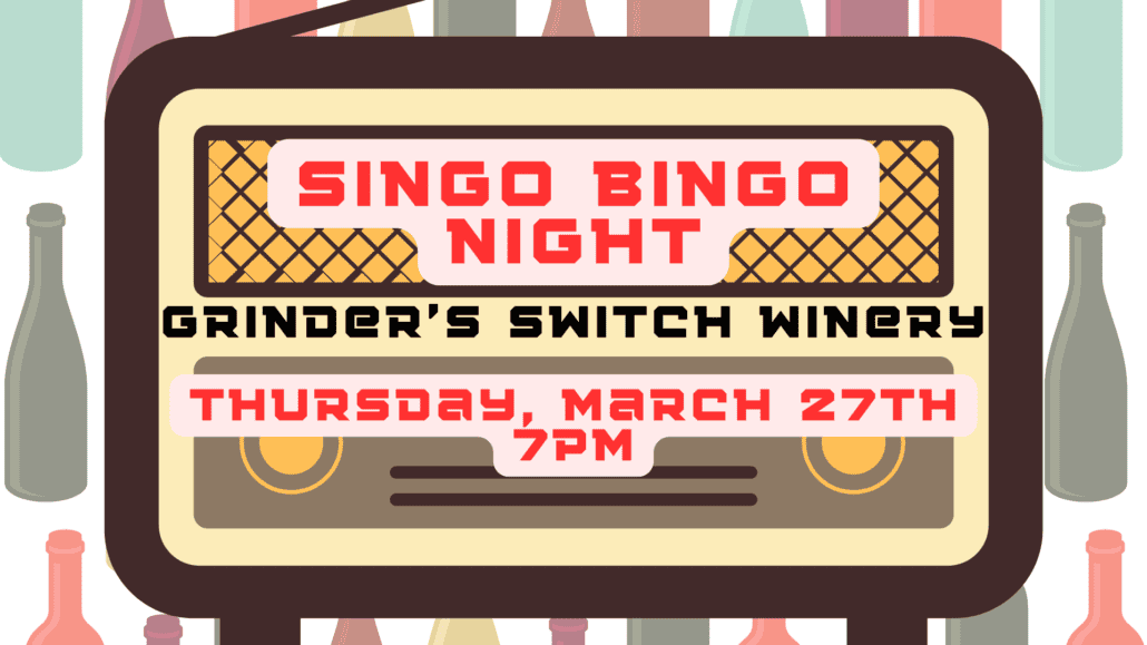 Singo Bingo Night Columbia Tennessee on March 27th