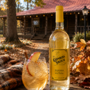 Caramel Apple wine cocktail made with Grinder's Switch Winery Dixiana