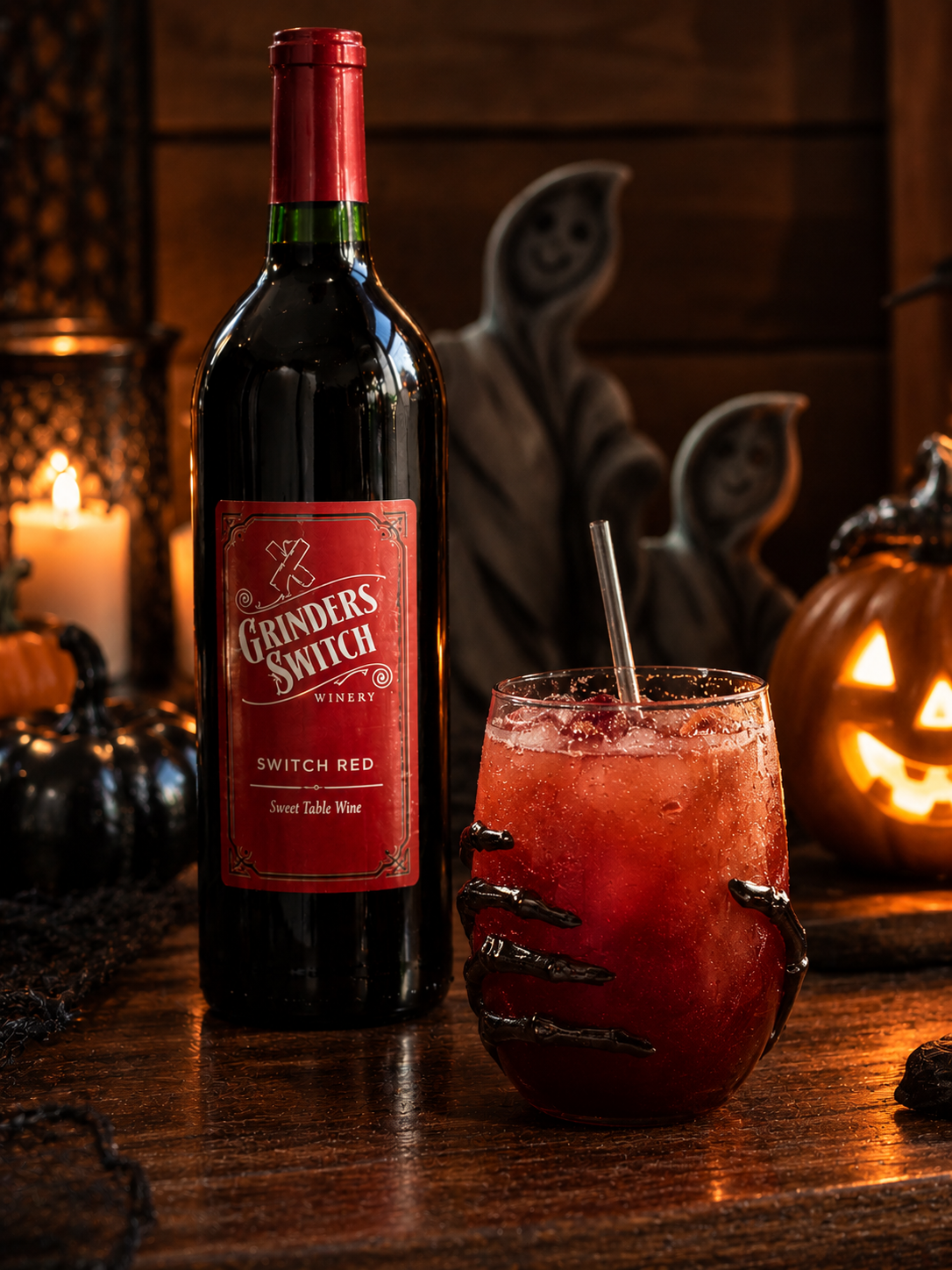 Blood Moon Spritz with Grinders Switch Winery Switch Red